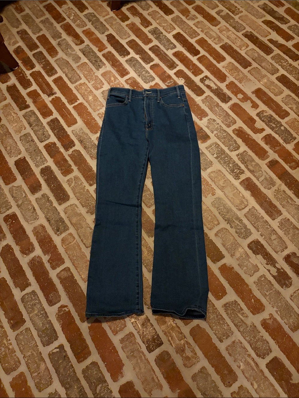 MOTHER Indigo High-Rise Flare Jeans